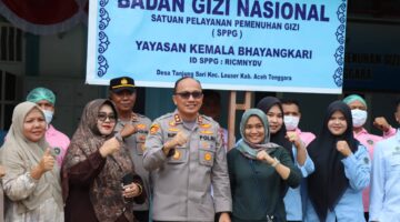 Pastikan Program Berjalan Optimal, Kapolres Aceh Tenggara Tinjau Dua SPPG Yayasan Kemala Bhayangkari