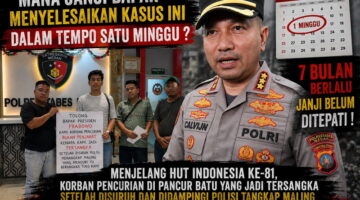Menjelang HUT Indonesai ke-81, Korban Pencurian di Pancur Batu yang Jadi Tersangka Setelah Disuruh dan Didampingi Polisi Tangkap Maling Kembali Tagih Janji Kapolrestabes Medan!!